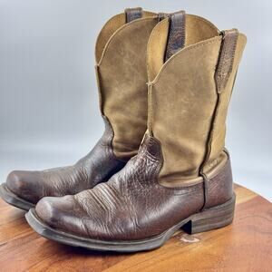ARIAT Rambler Western Brown Bomber Square Toe Boots MENS 7.5 D 10002317 (35829)